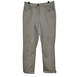 DEMOCRACY Tan "Ab"solution® High Rise Ankle Jean May be cropped Size 10 EUC
